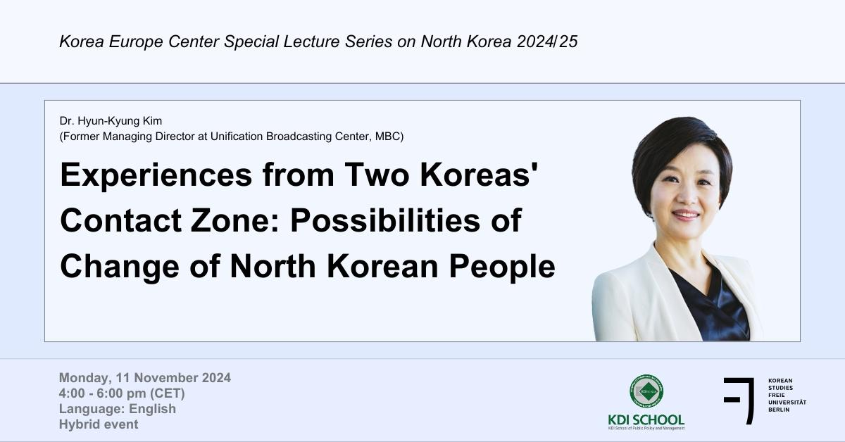 [FUB IKS] KEC Special Lecture Series on North Korea 이미지