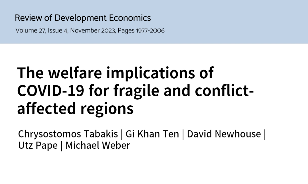 The paper by Professor Chrysostomos Tabakis has been published in Review of Development Economics