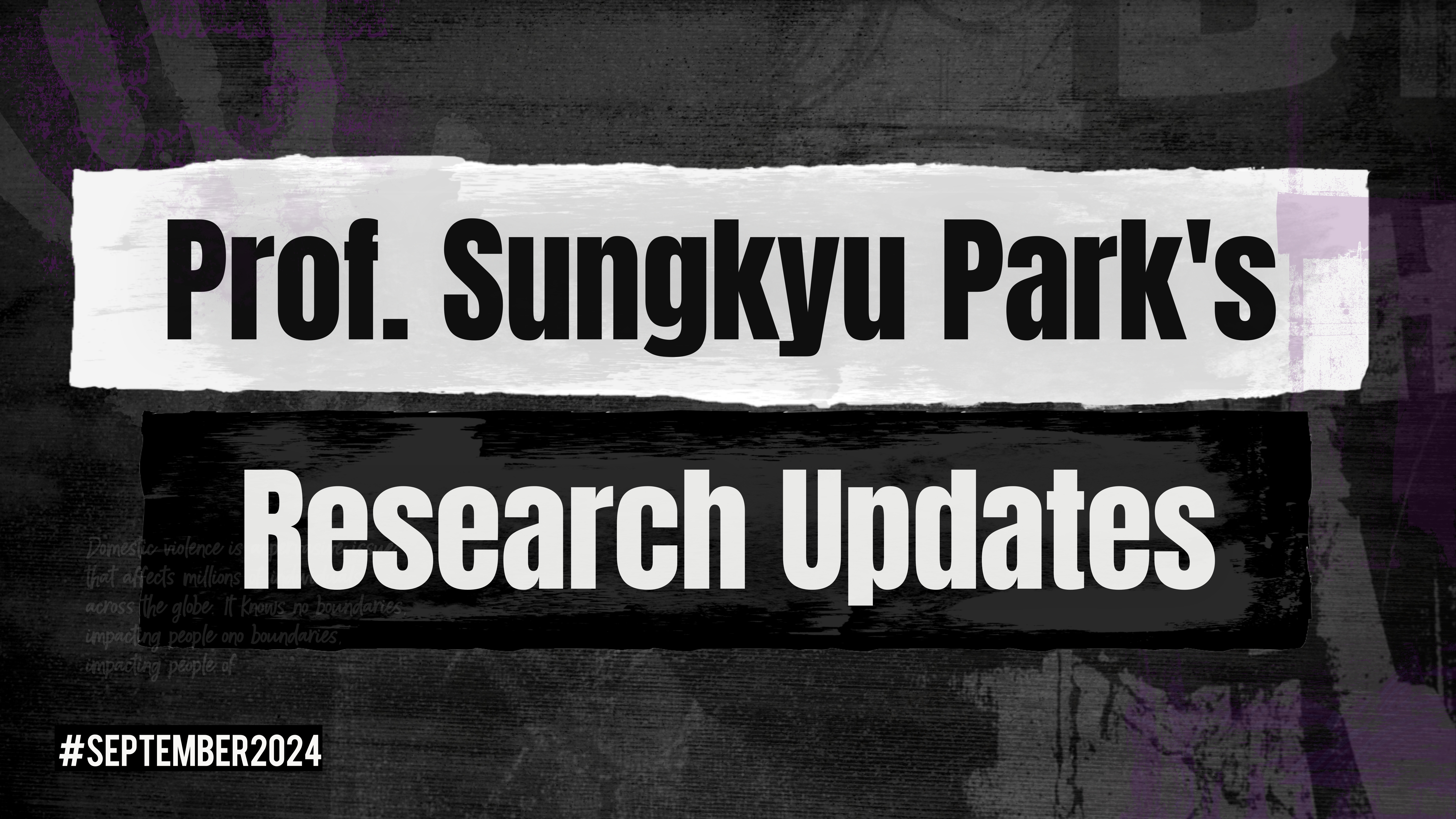 Professor Sungkyu Park's Paper has been accepted as Findings at EMNLP 2024